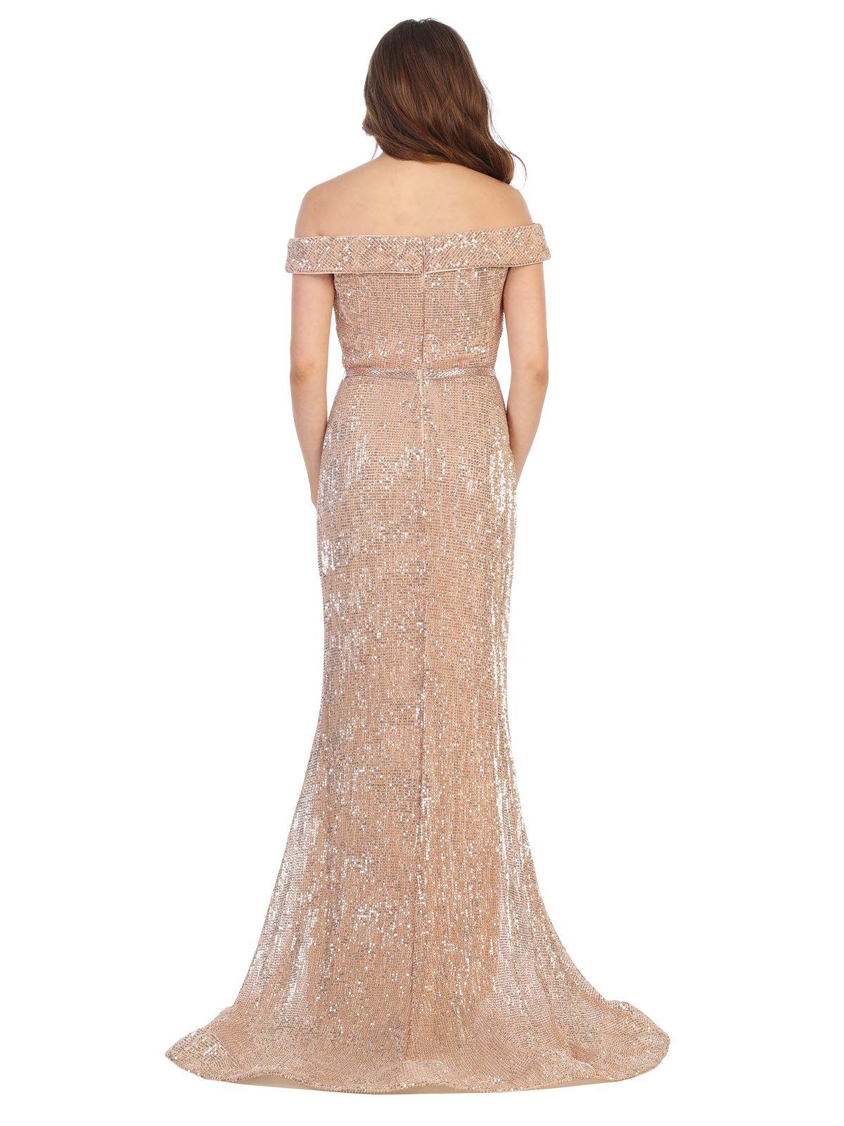 Prom Long Formal Off Shoulder Evening Dress - The Dress Outlet May Queen