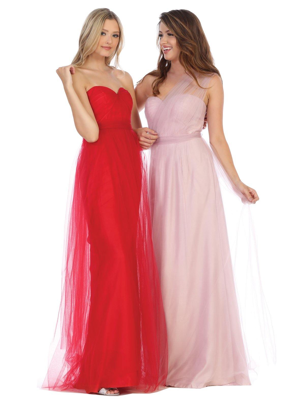 Prom Long Formal Strapless Sweetheart Evening Dress - The Dress Outlet May Queen