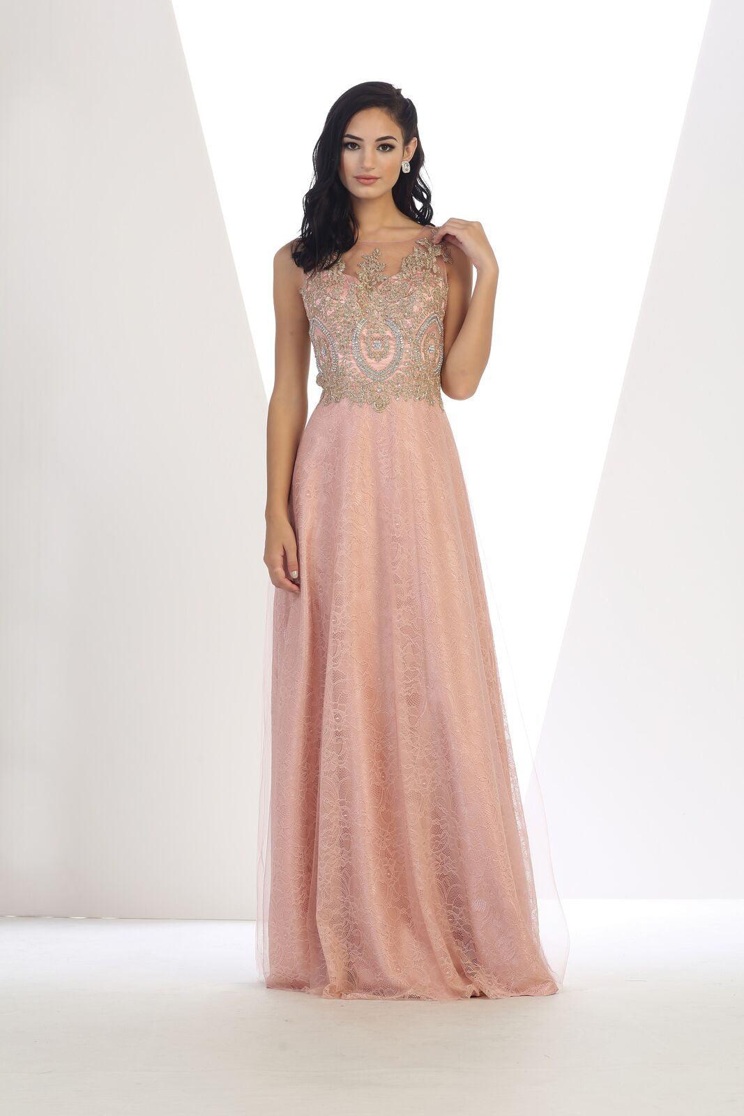 Prom Plus Size Long Dress Formal Evening Gown - The Dress Outlet May Queen