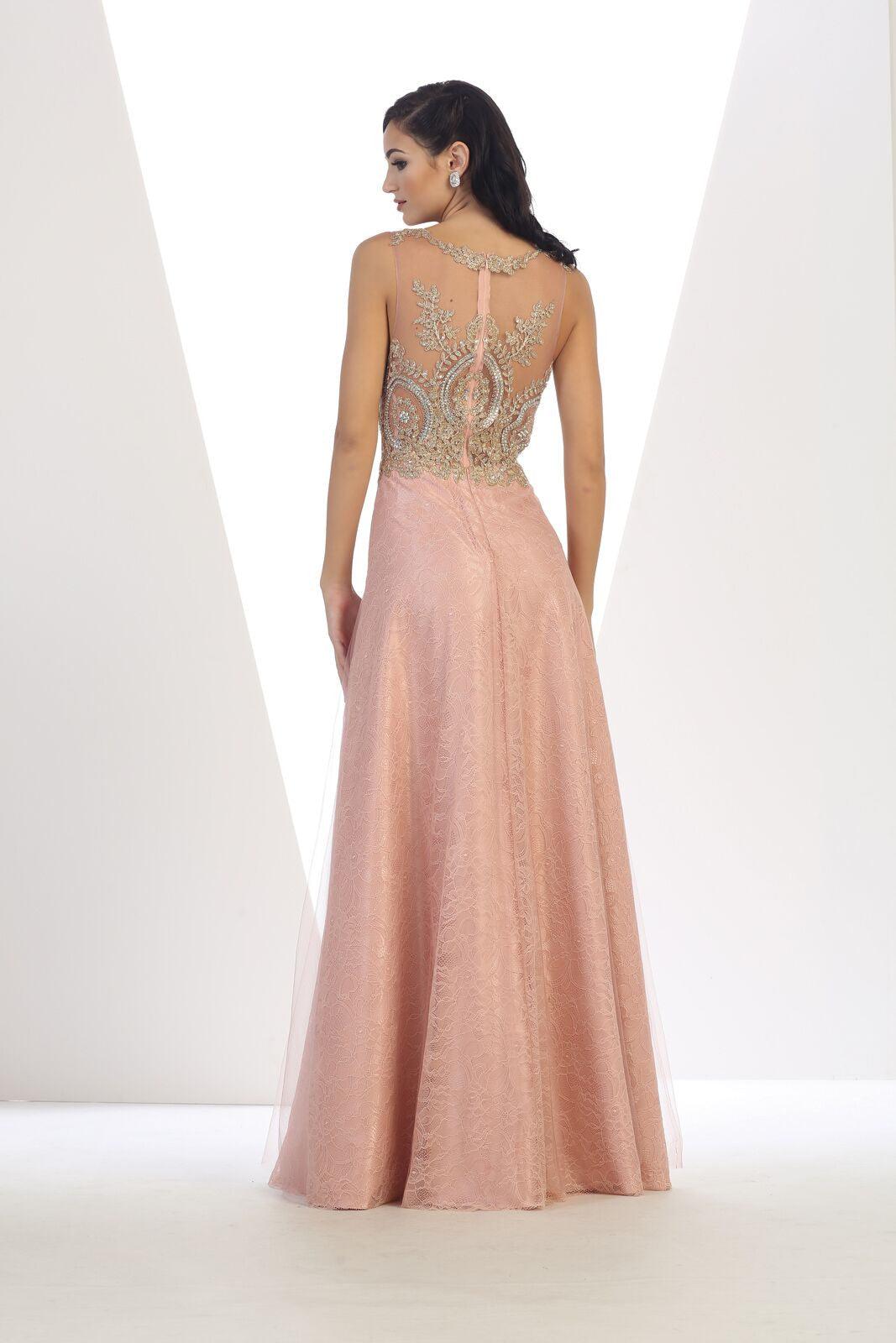 Prom Plus Size Long Dress Formal Evening Gown - The Dress Outlet May Queen