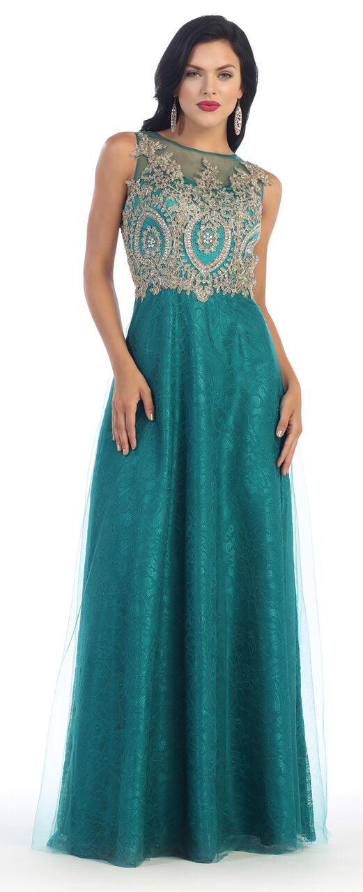 Prom Plus Size Long Dress Formal Evening Gown - The Dress Outlet May Queen