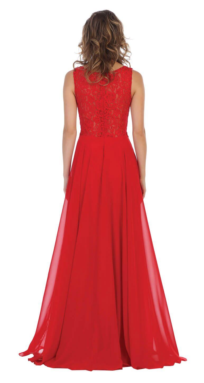 Prom Plus Size Long Formal Evening Dress - The Dress Outlet May Queen