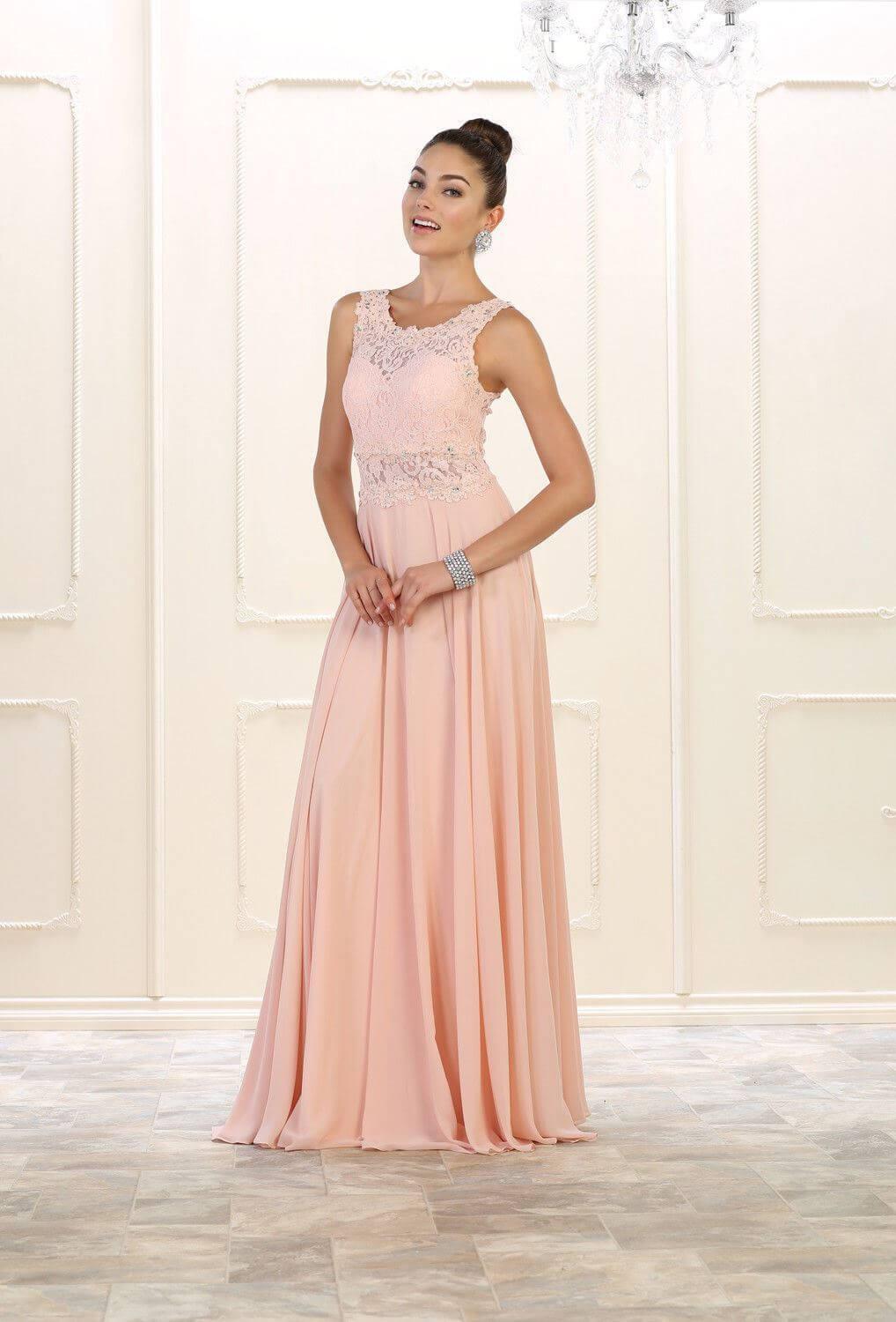 Prom Plus Size Long Formal Evening Dress - The Dress Outlet May Queen