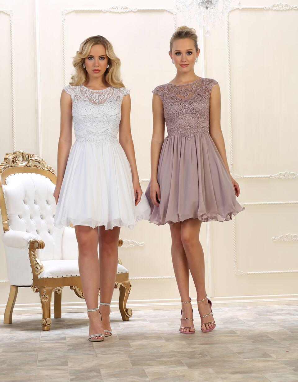 Prom Plus Size Short Cocktail Dress Homecoming - The Dress Outlet May Queen