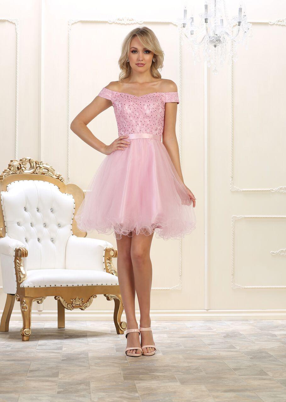 Prom Plus Size Short Dress Homecoming - The Dress Outlet May Queen