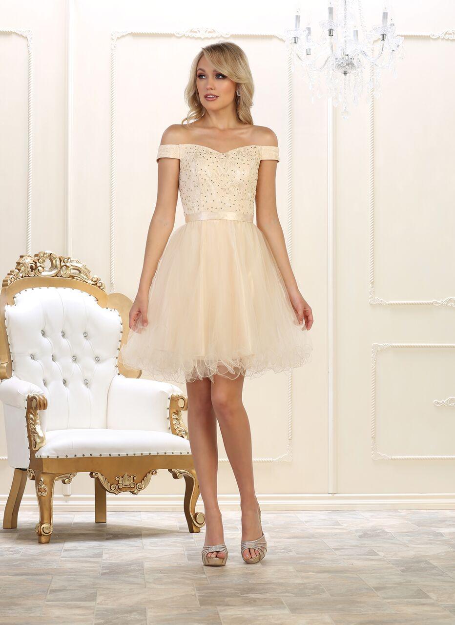 Prom Plus Size Short Dress Homecoming - The Dress Outlet May Queen
