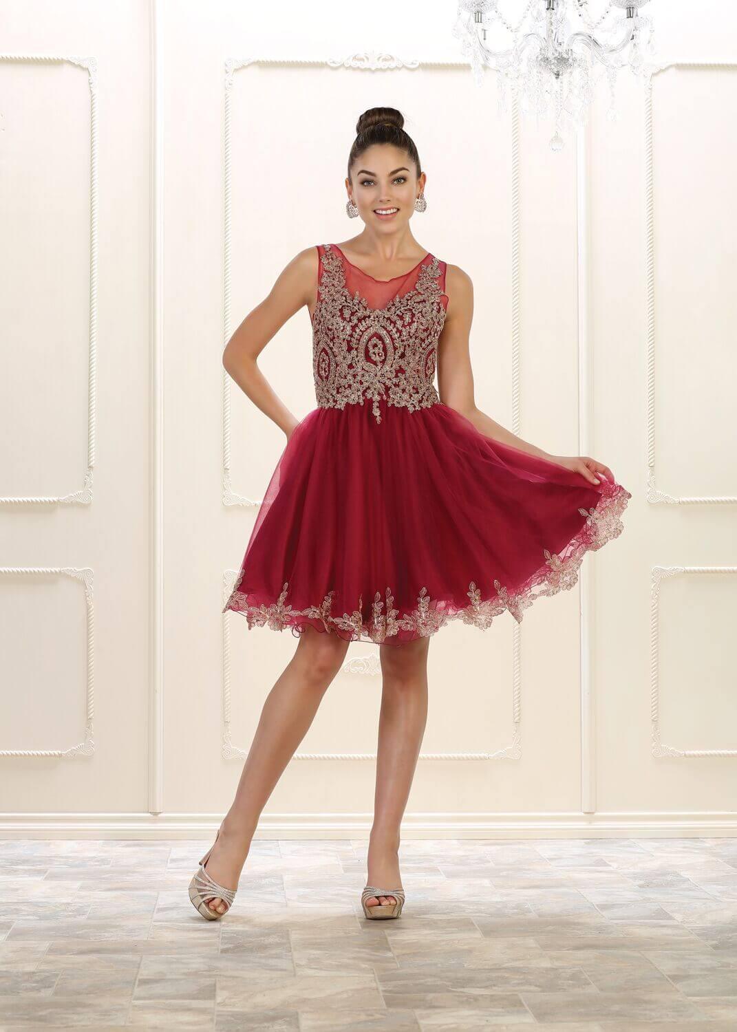 Prom Short Dress Homecoming Evening Party - The Dress Outlet May Queen