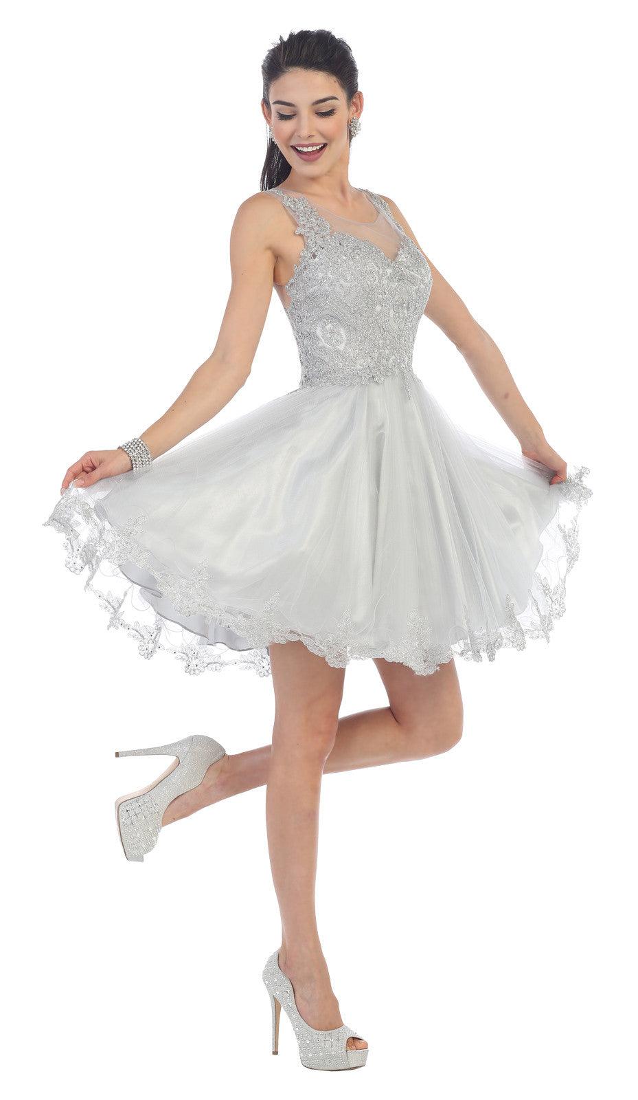 Prom Short Dress Homecoming Evening Party - The Dress Outlet May Queen