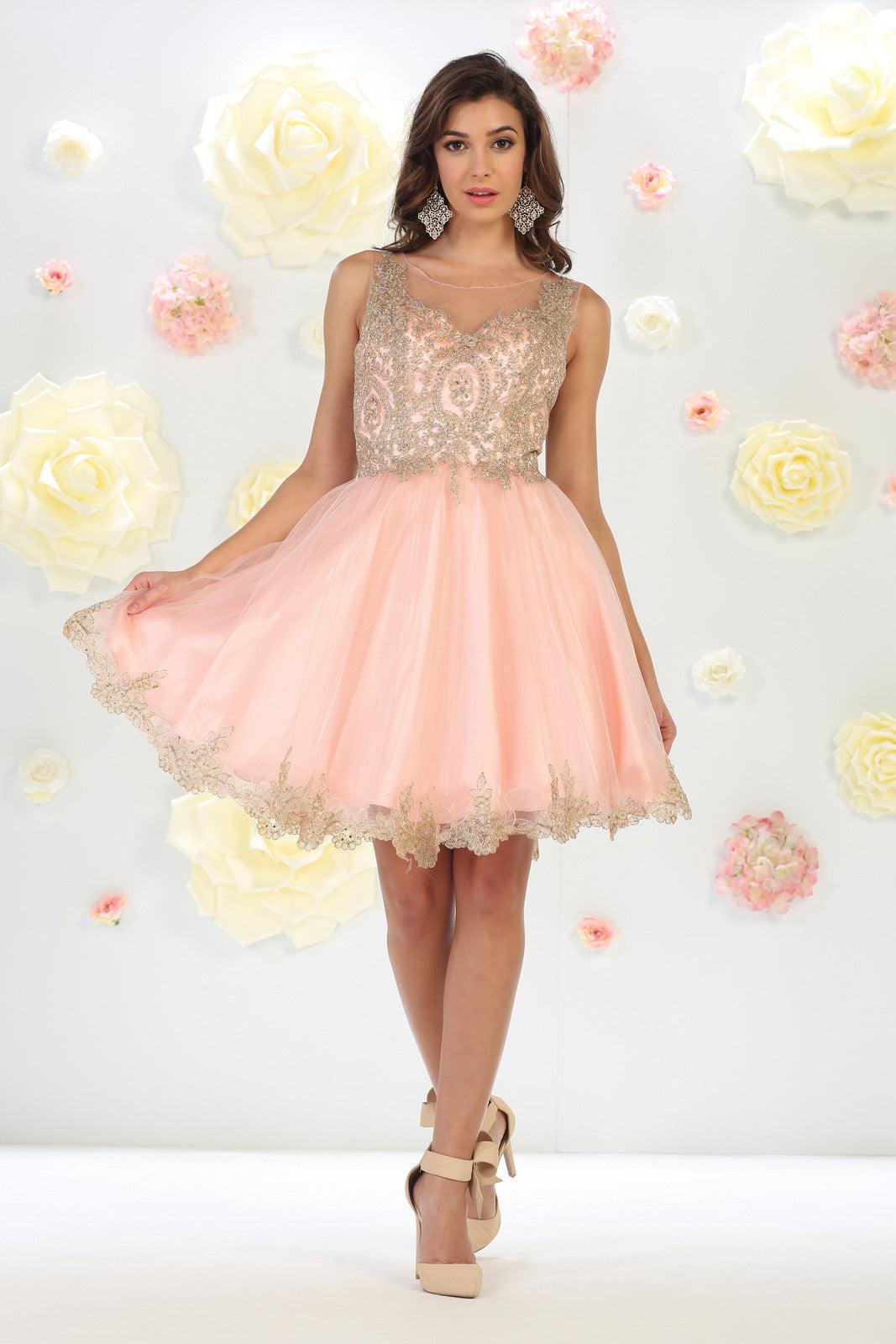 Prom Short Dress Homecoming Evening Party - The Dress Outlet May Queen