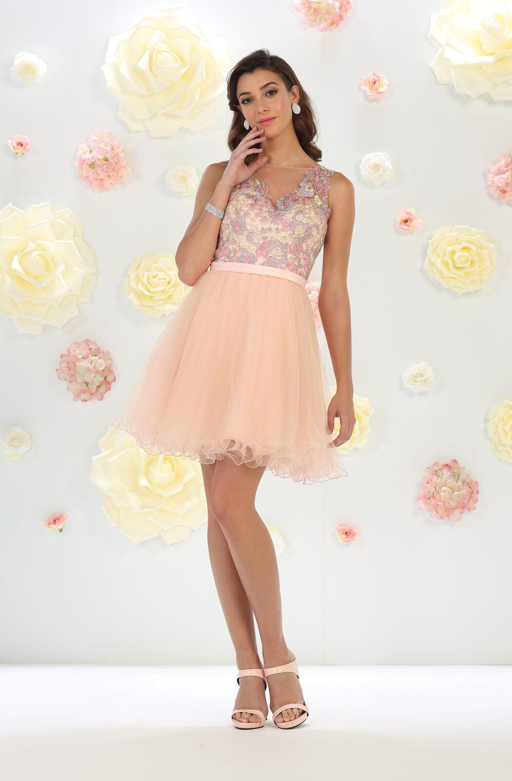 Prom Short Dresses Homecoming Cocktail Party - The Dress Outlet May Queen