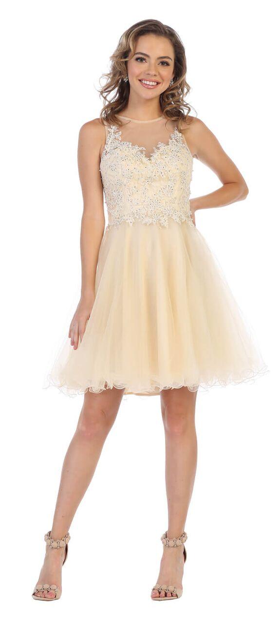 Prom Short Homecoming Winter Formal Dress - The Dress Outlet May Queen