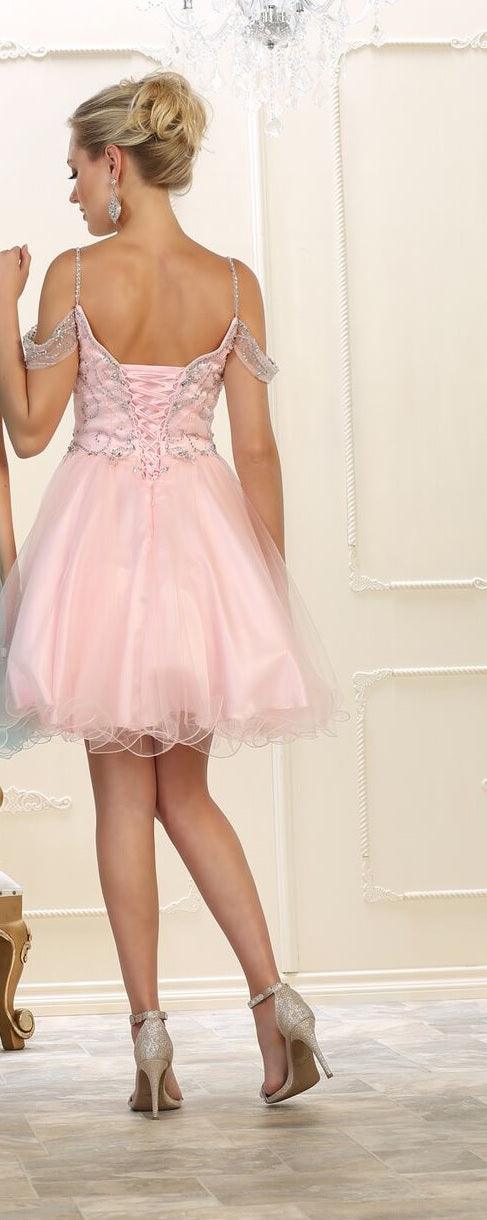 Prom Short Sexy Dress Homecoming Cocktail - The Dress Outlet May Queen