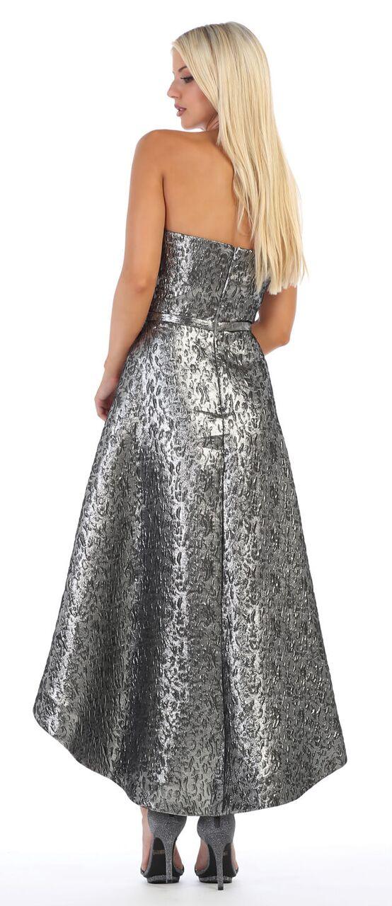 Prom Strapless Short Long High Low Gown - The Dress Outlet May Queen