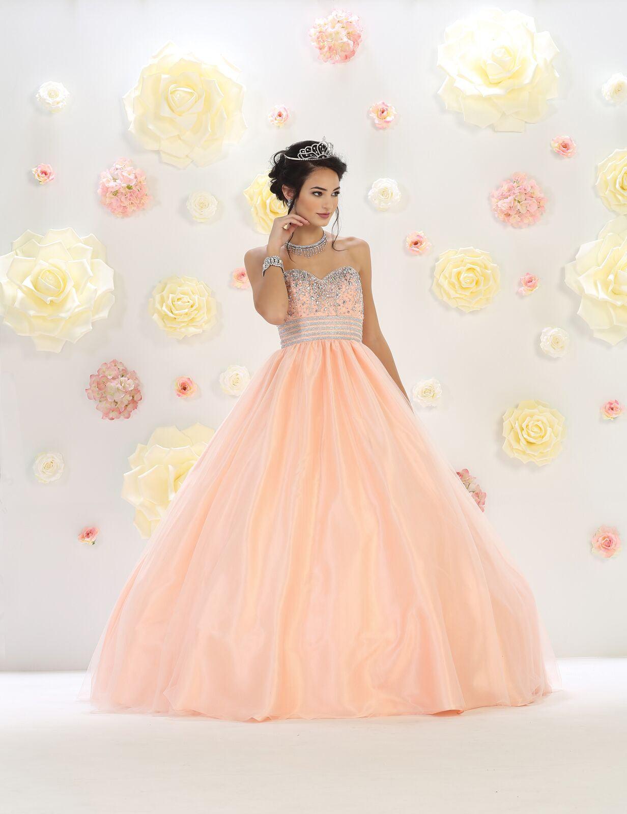 Quinceanera Long Quinceanera Formal Prom Dress - The Dress Outlet May Queen