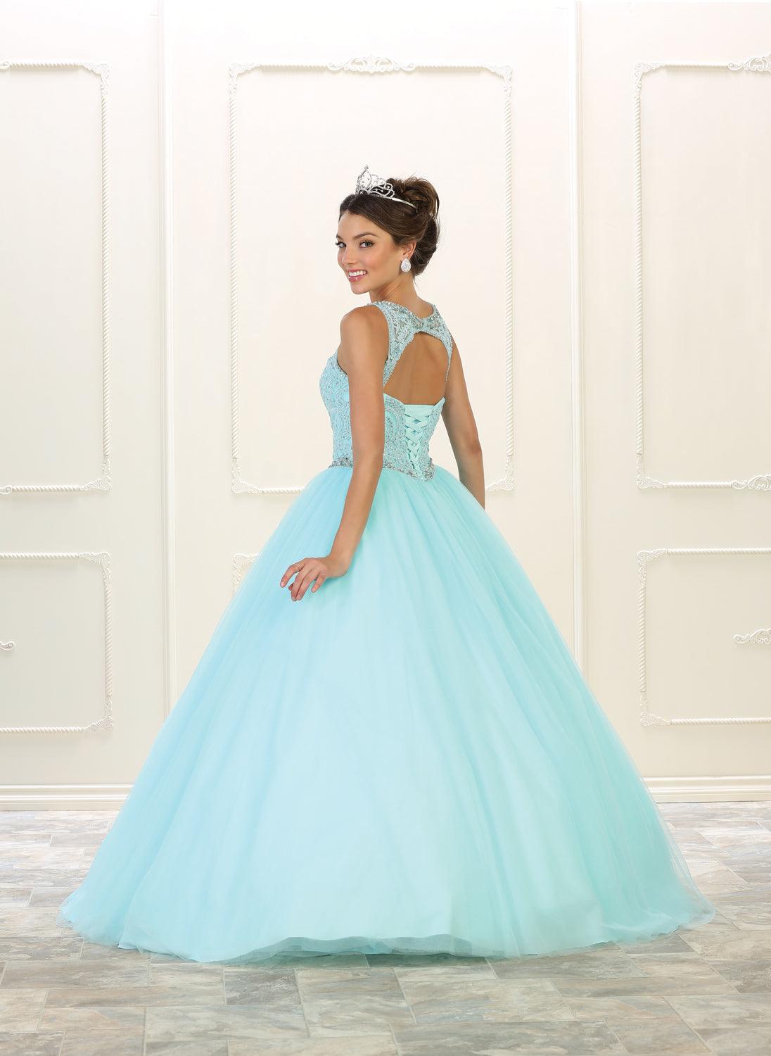 Quinceanera Long Sweet 16 Dress Quinceanera - The Dress Outlet May Queen