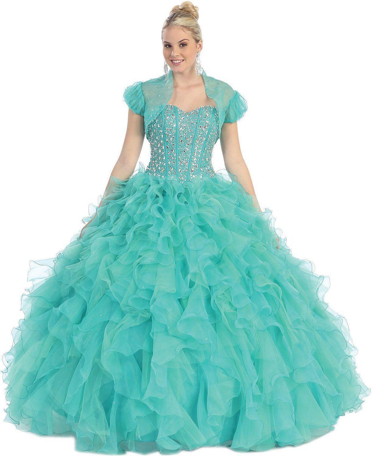 Quinceanera Quinceanera Long Ballgown Formal Prom Dresses - The Dress Outlet May Queen