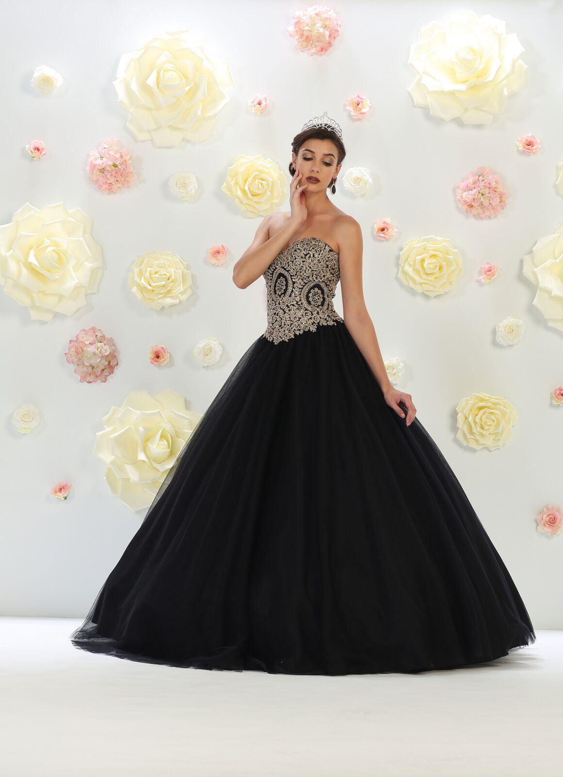 Quinceanera Quinceanera Long Prom Dress Ball Gown Formal - The Dress Outlet May Queen