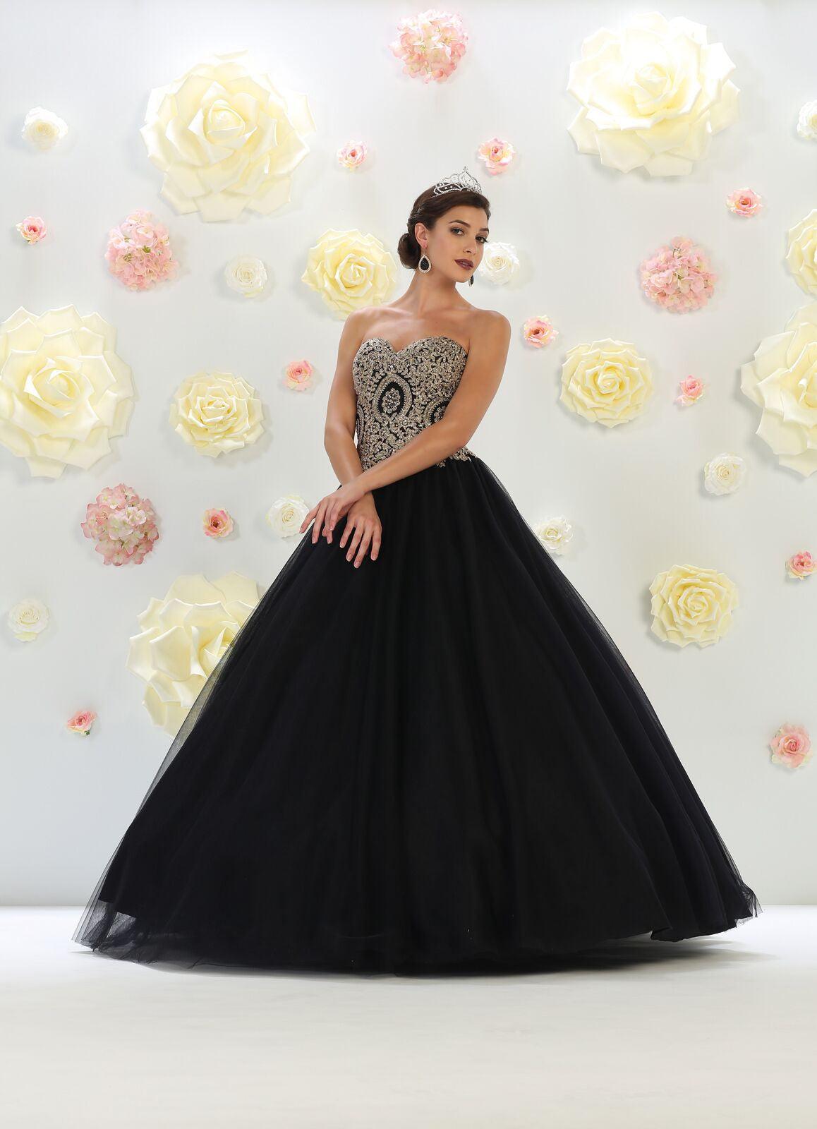Quinceanera Quinceanera Long Prom Dress Ball Gown Formal - The Dress Outlet May Queen