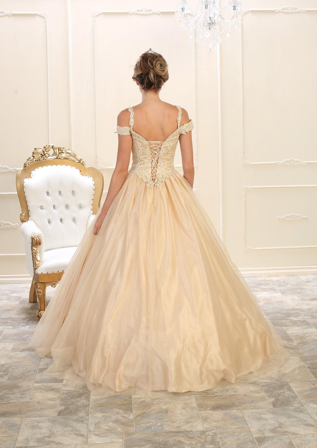 Quinceanera Sweet 16 Long Dress Quinceanera - The Dress Outlet May Queen