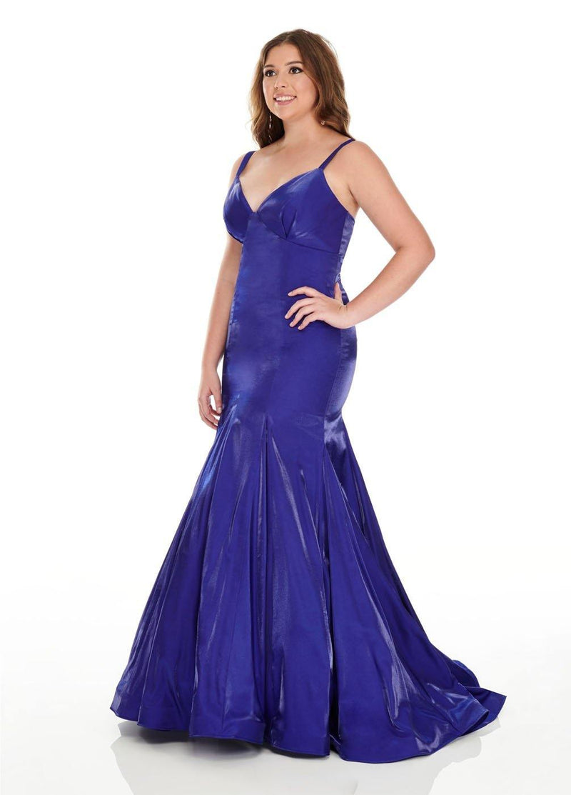 Rachel Allan Long Fitted Plus Size Prom Dress - The Dress Outlet