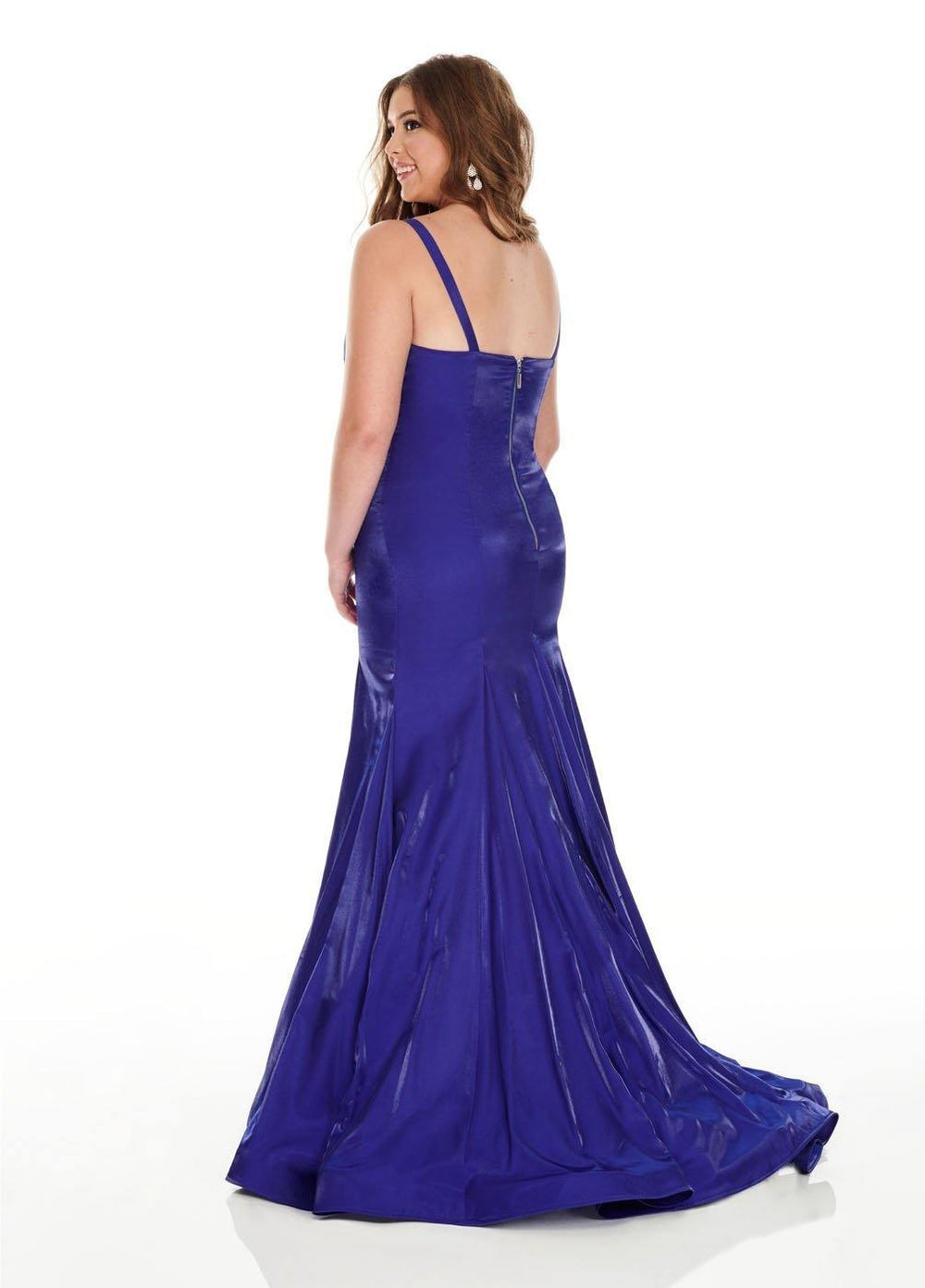 Rachel Allan Long Fitted Plus Size Prom Dress - The Dress Outlet