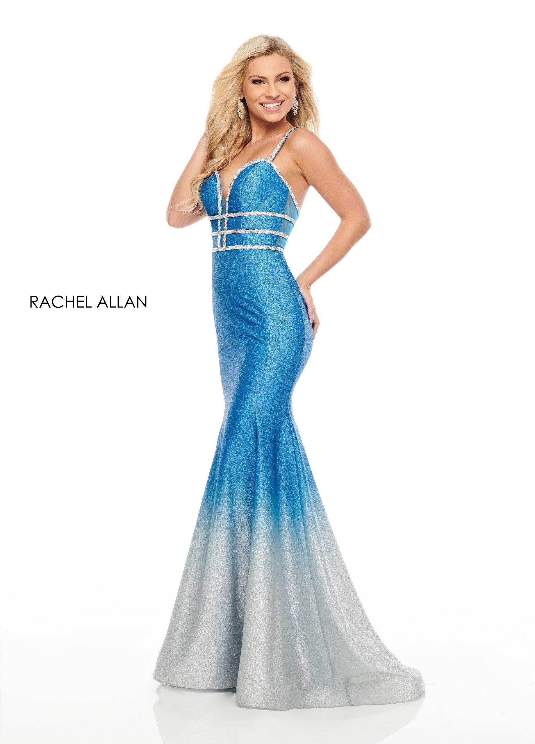 Rachel Allan Prom Long Sexy Fitted Prom Dress - The Dress Outlet