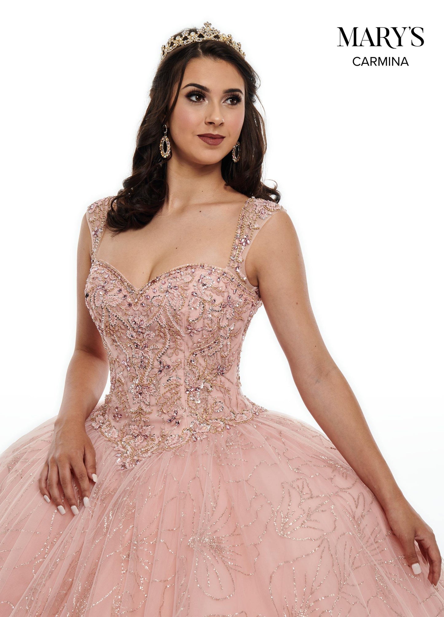 Rachel Allan  Sparkling Long Quinceanera Dress - The Dress Outlet