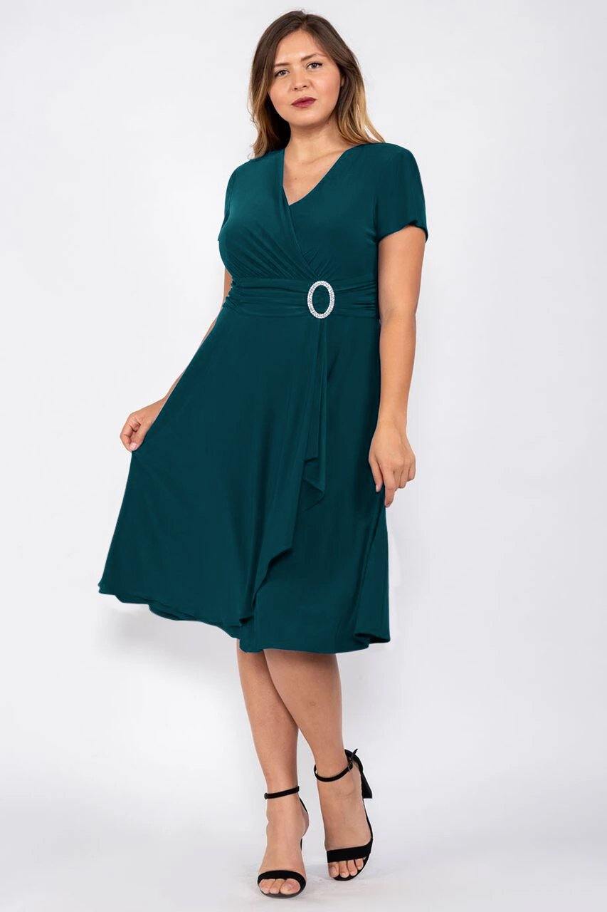 Plum R&M Richards 1149W Short Plus Size Dress for $29.99 – The Dress Outlet