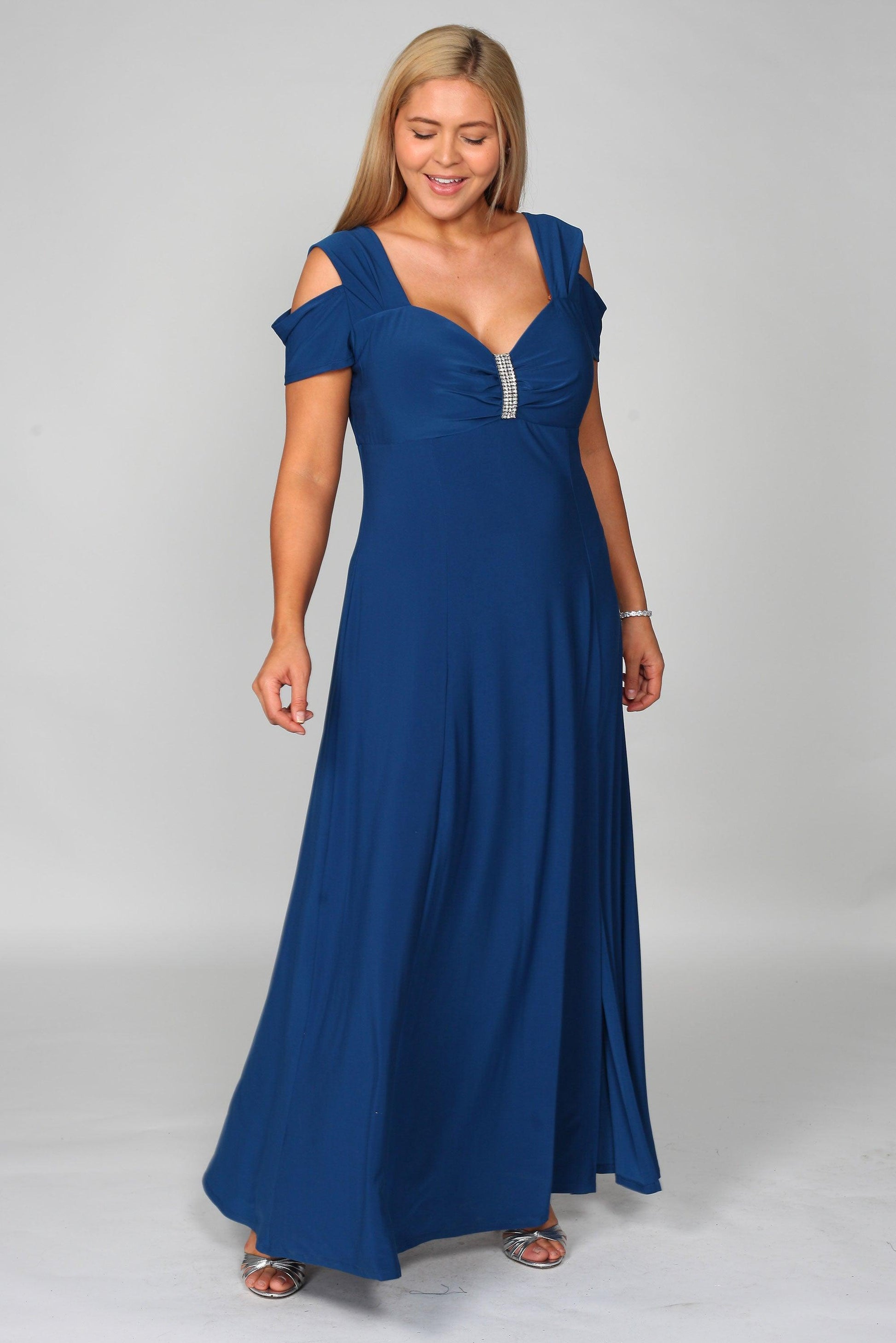 R&M Richards 1367W Plus Size Long Formal Evening Gown