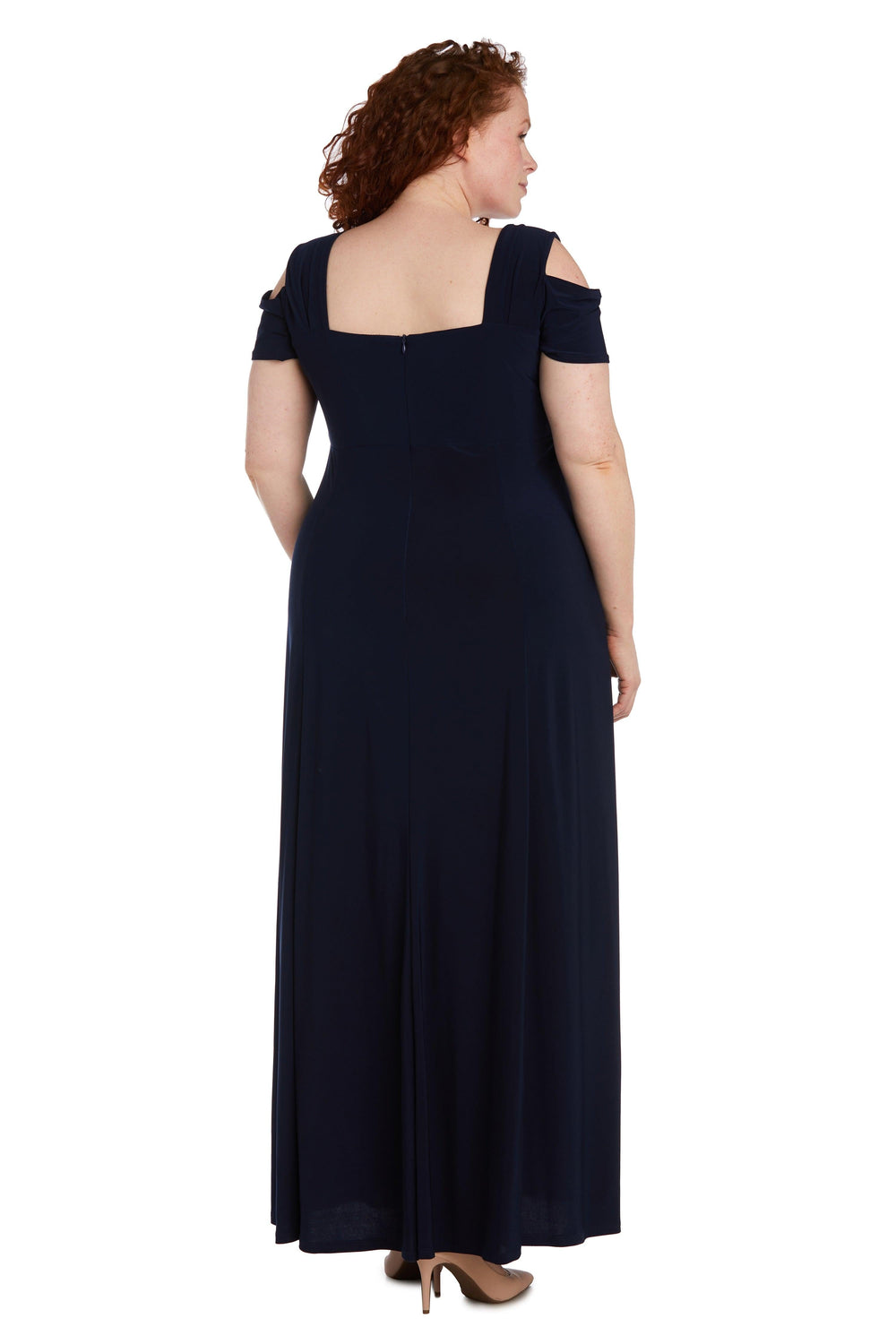 R&M Richards Long Plus Size Formal Evening Dress 1367W - The Dress Outlet