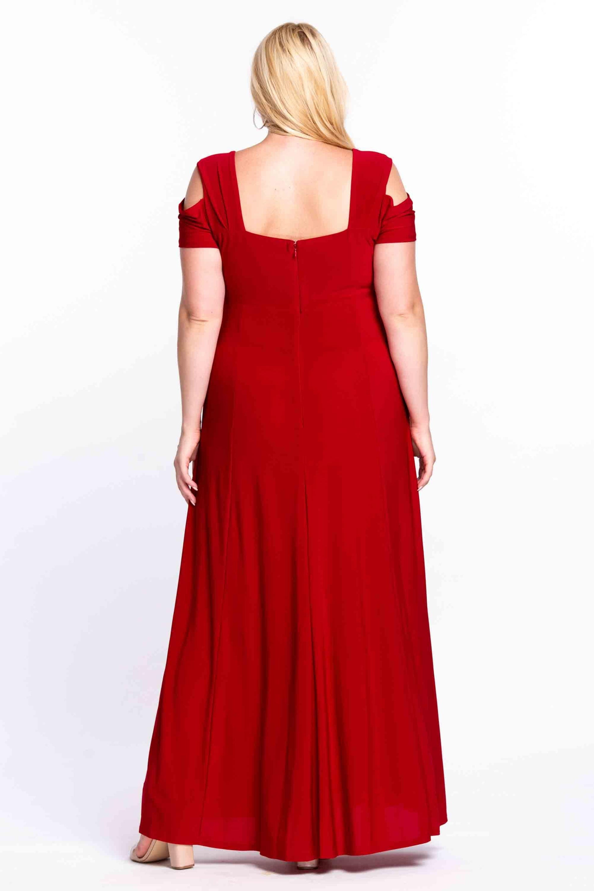 R&M Richards 1367W Plus Size Long Formal Evening Gown