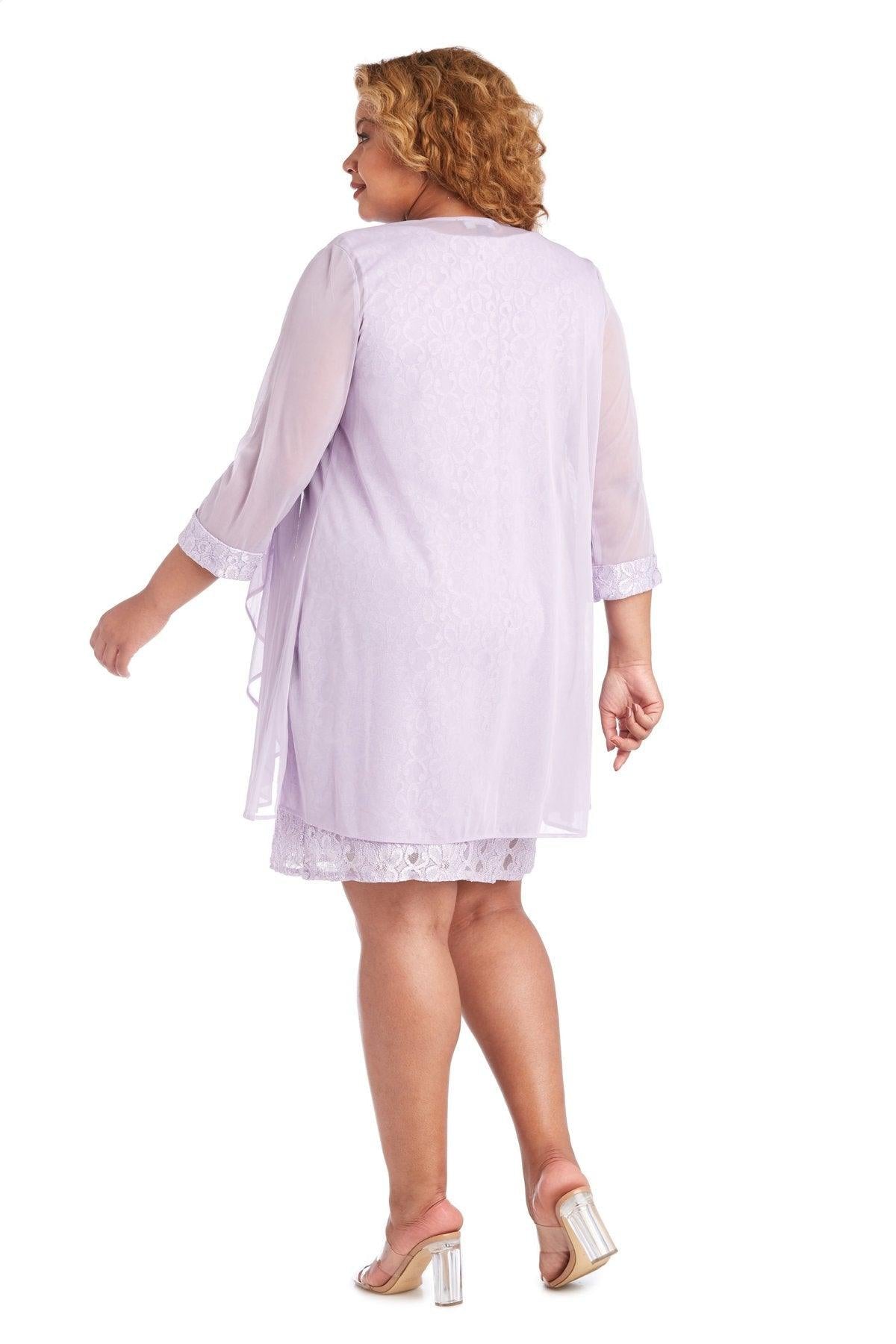 Short Lace Mother of the Bride Dress Lilac