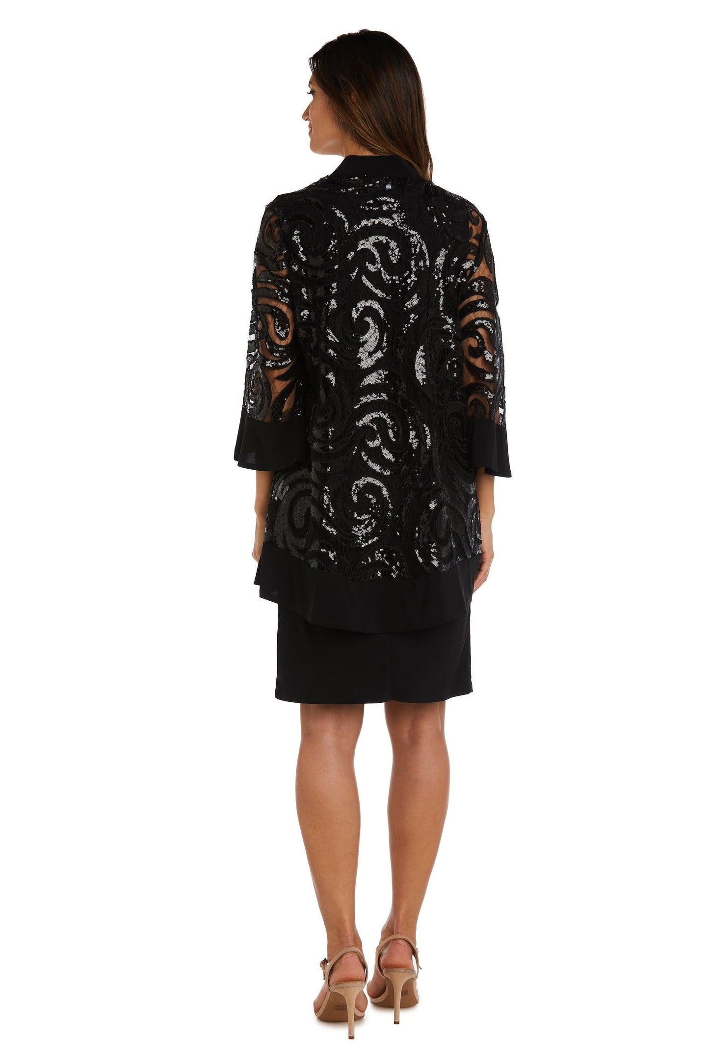 R&M Richards Short Cocktail Jacket 2 Piece Dress 2342 - The Dress Outlet