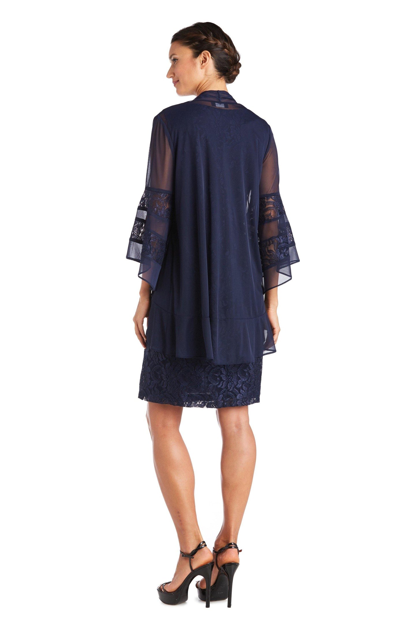 R&M Richards Chiffon Jacket Formal Dress 2421 - The Dress Outlet