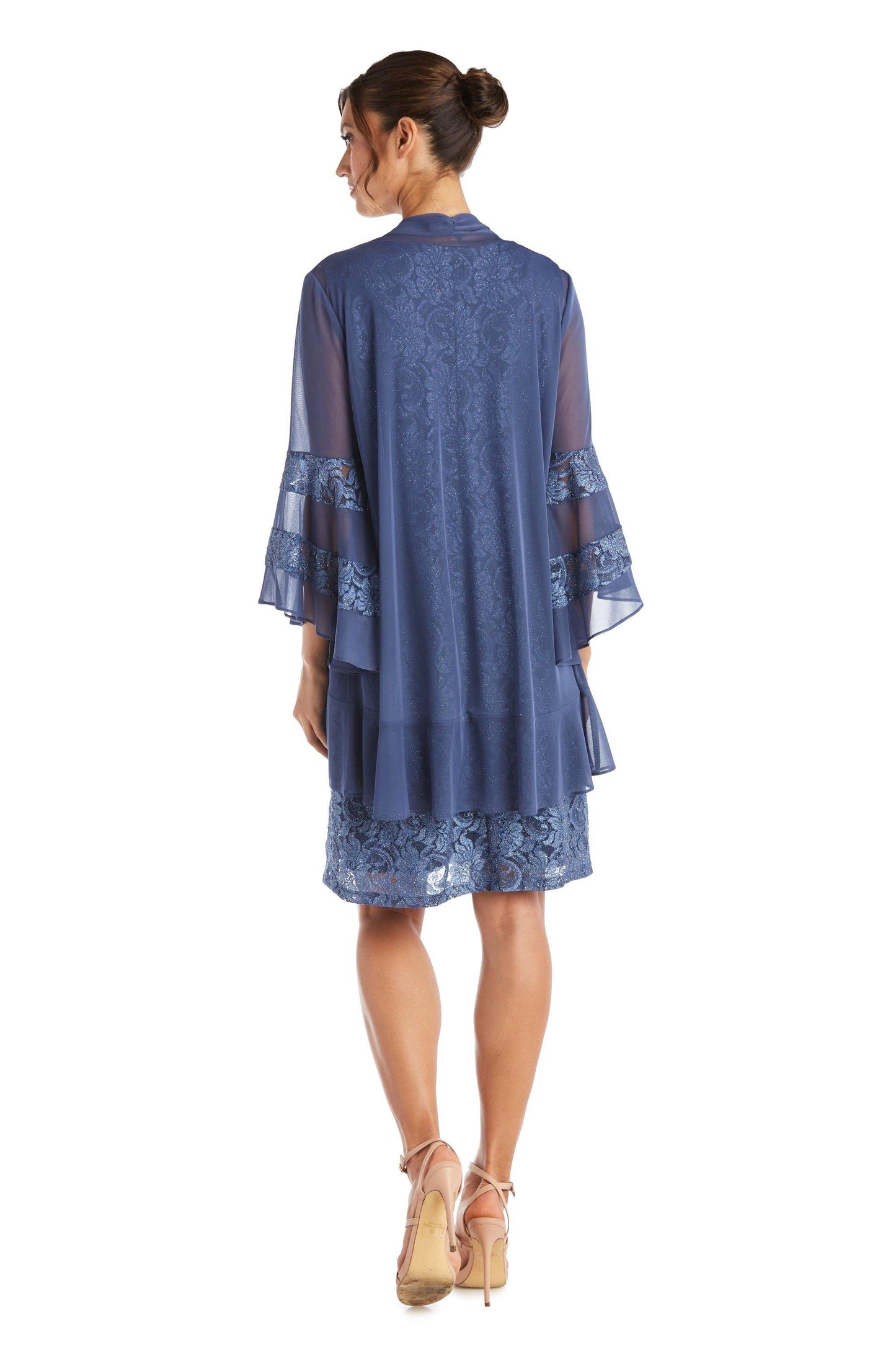 R&M Richards Chiffon Jacket Formal Dress 2421 - The Dress Outlet