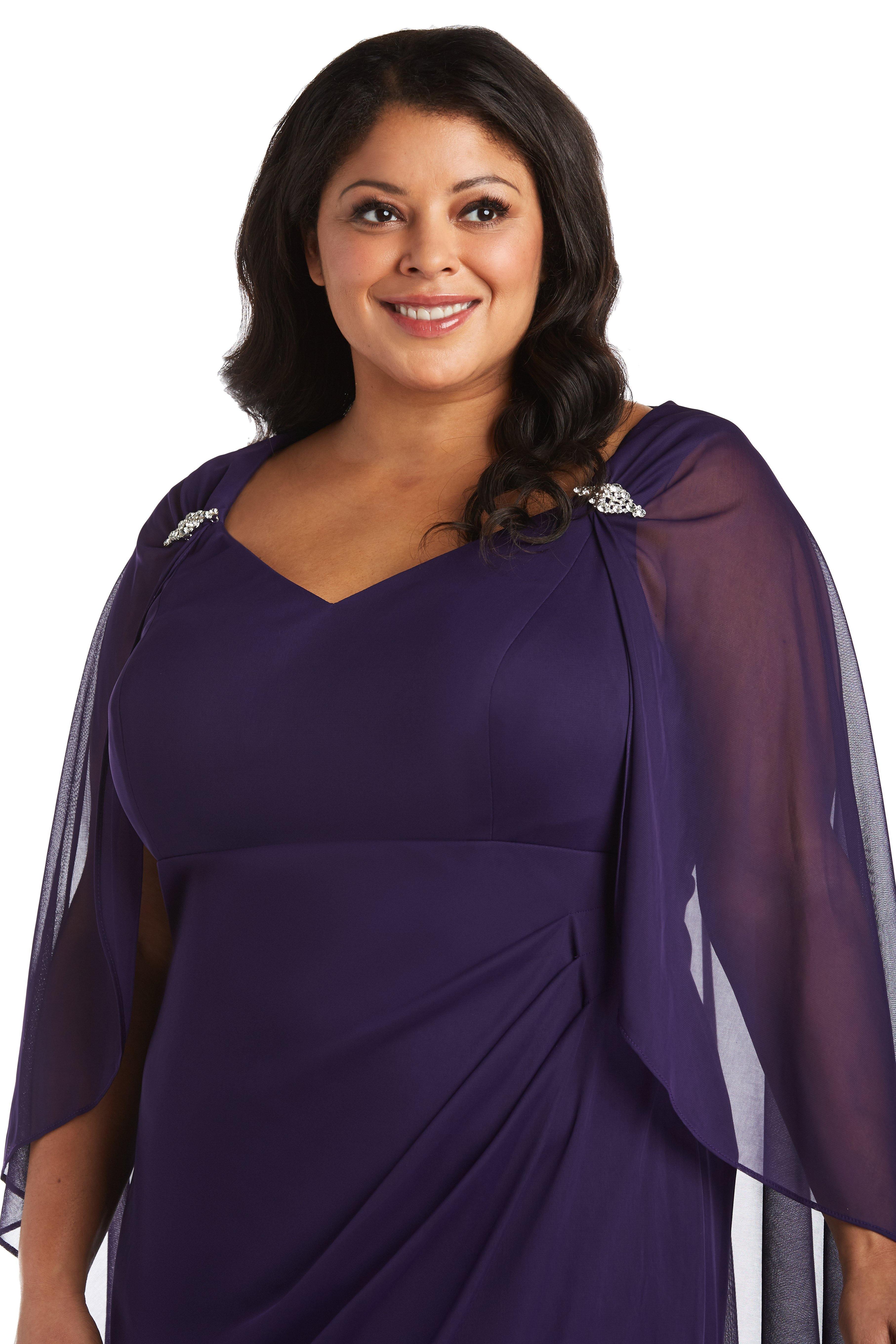 R&M Richards Mother of the Bride Short Dress 2438W - The Dress Outlet