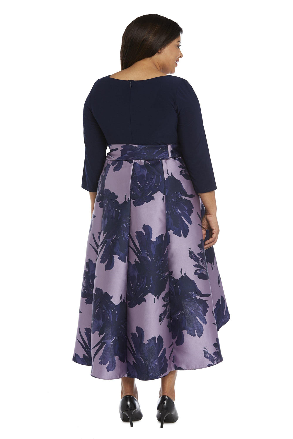 R&M Richards Plus Size High Low Dress 3131W - The Dress Outlet