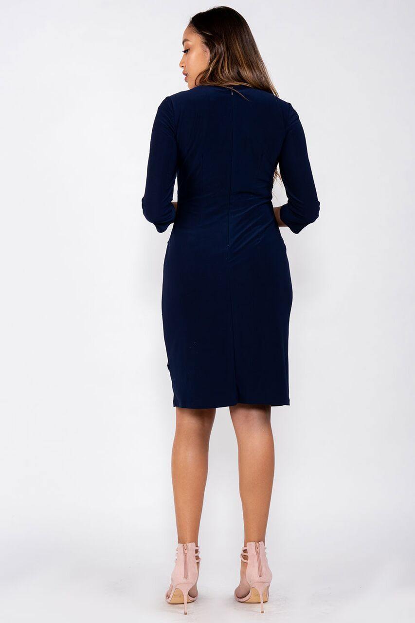 R&M Richards Short Plus Size Cocktail Dress - The Dress Outlet R&M Richards