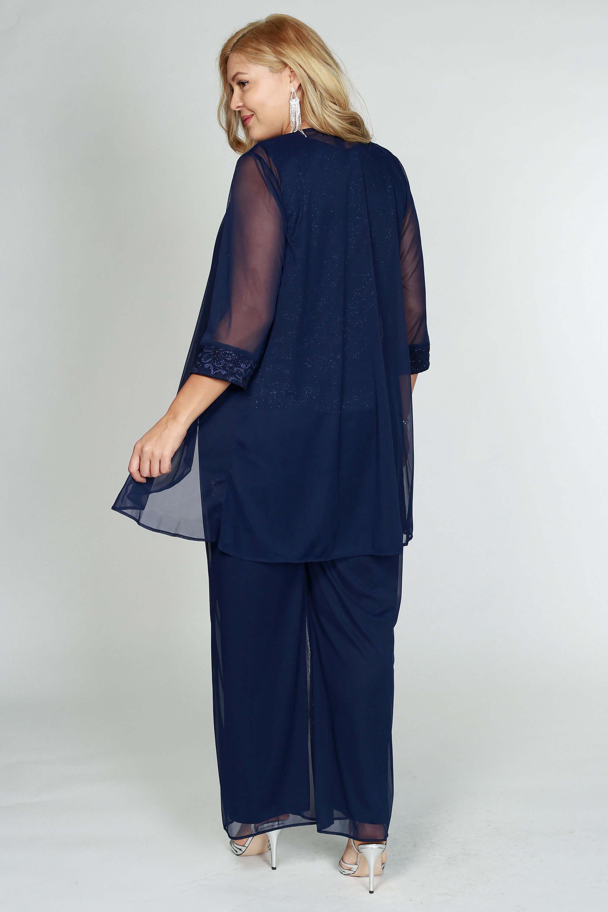 R&M Richards 5008W Plus Size Formal Evening Pant Suit