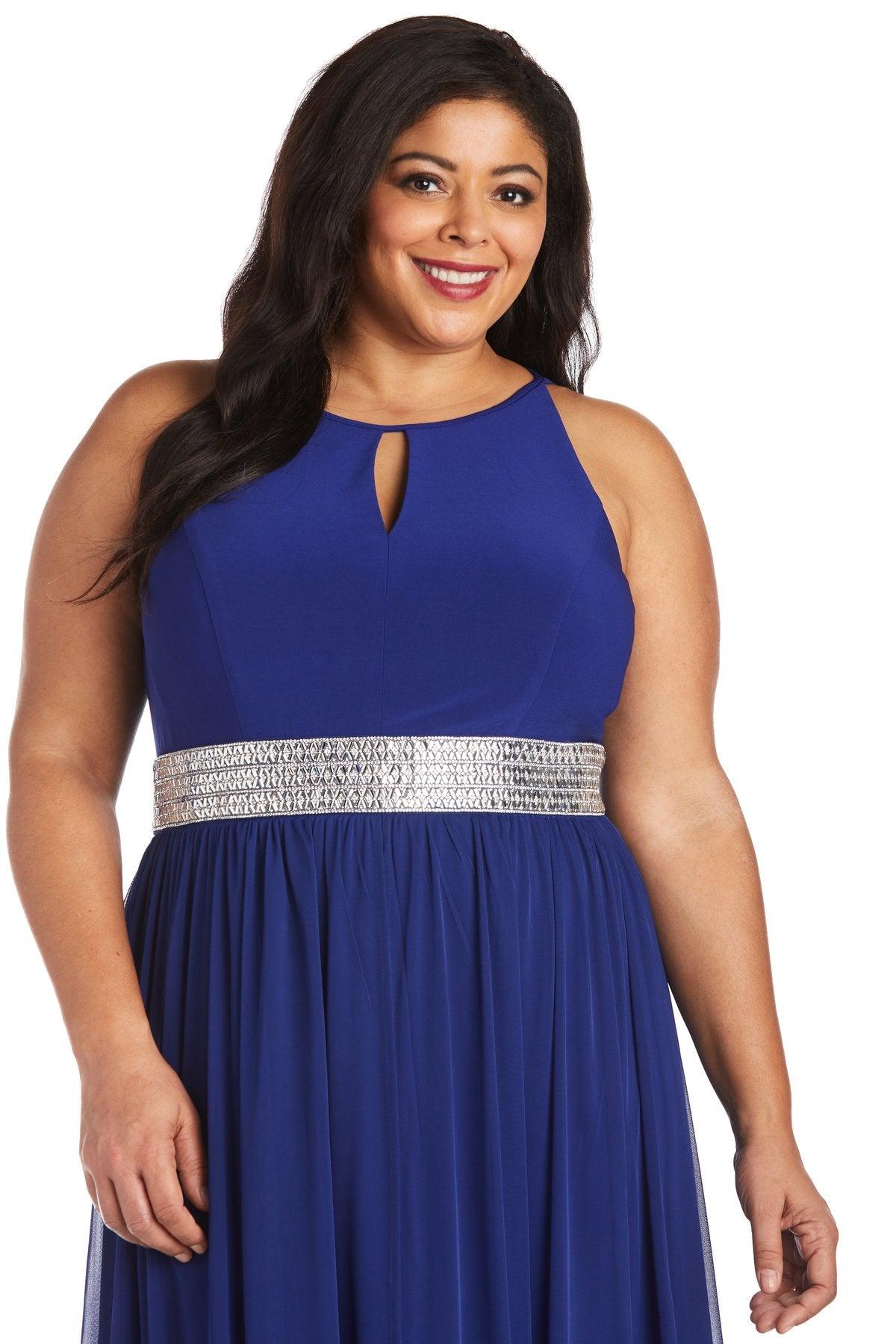 R&M Richards 5405W Plus Size Formal Long Dress
