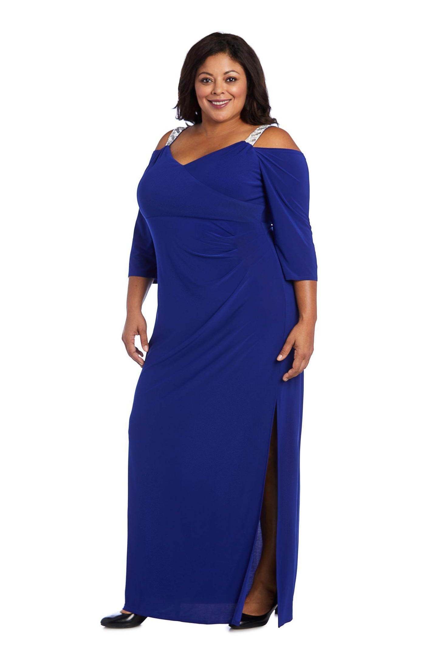 R&M Richards Plus Size Formal Long Dress 5659W - The Dress Outlet
