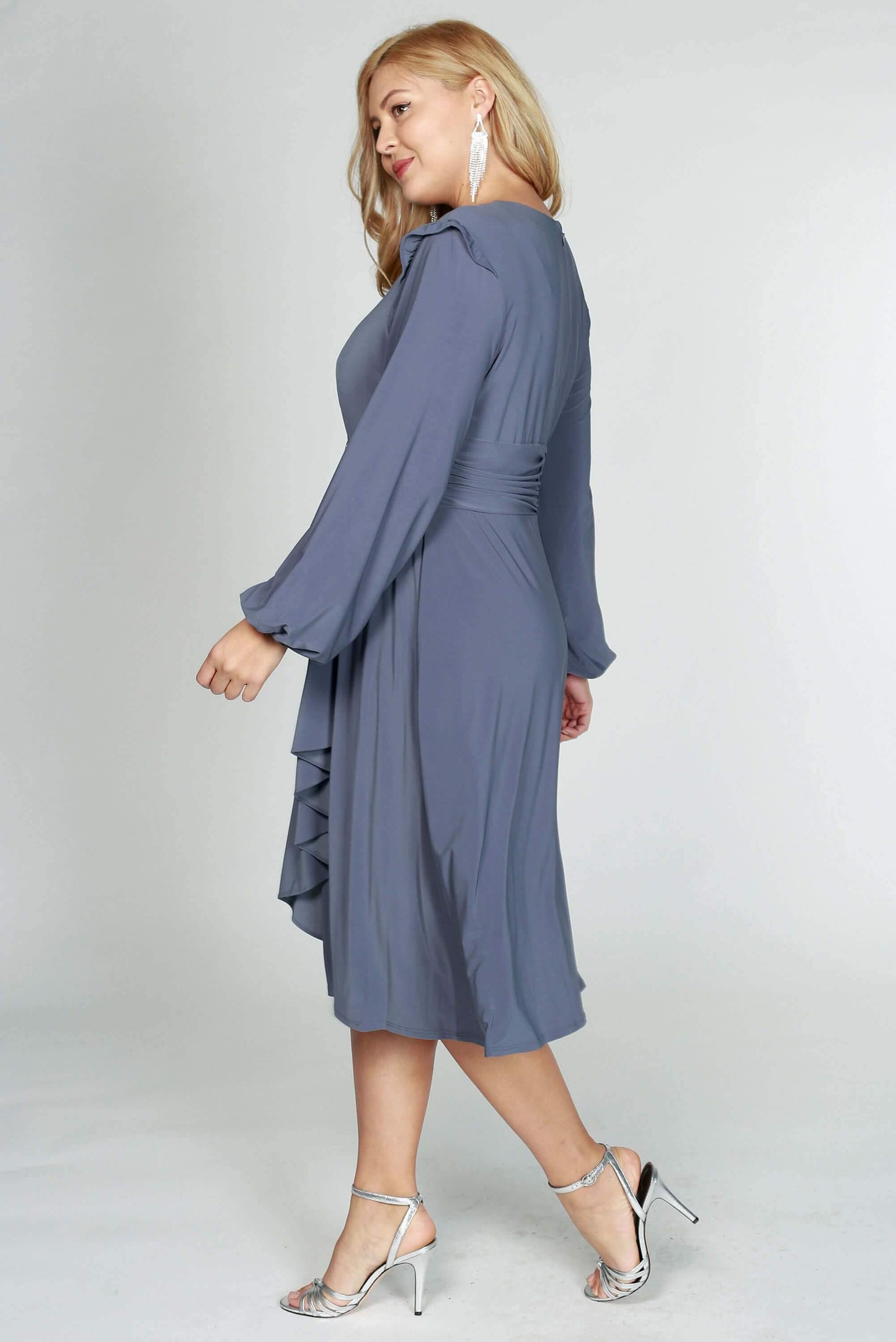 R&M Richards Short Cocktail Long Sleeve Dress - The Dress Outlet R&M Richards
