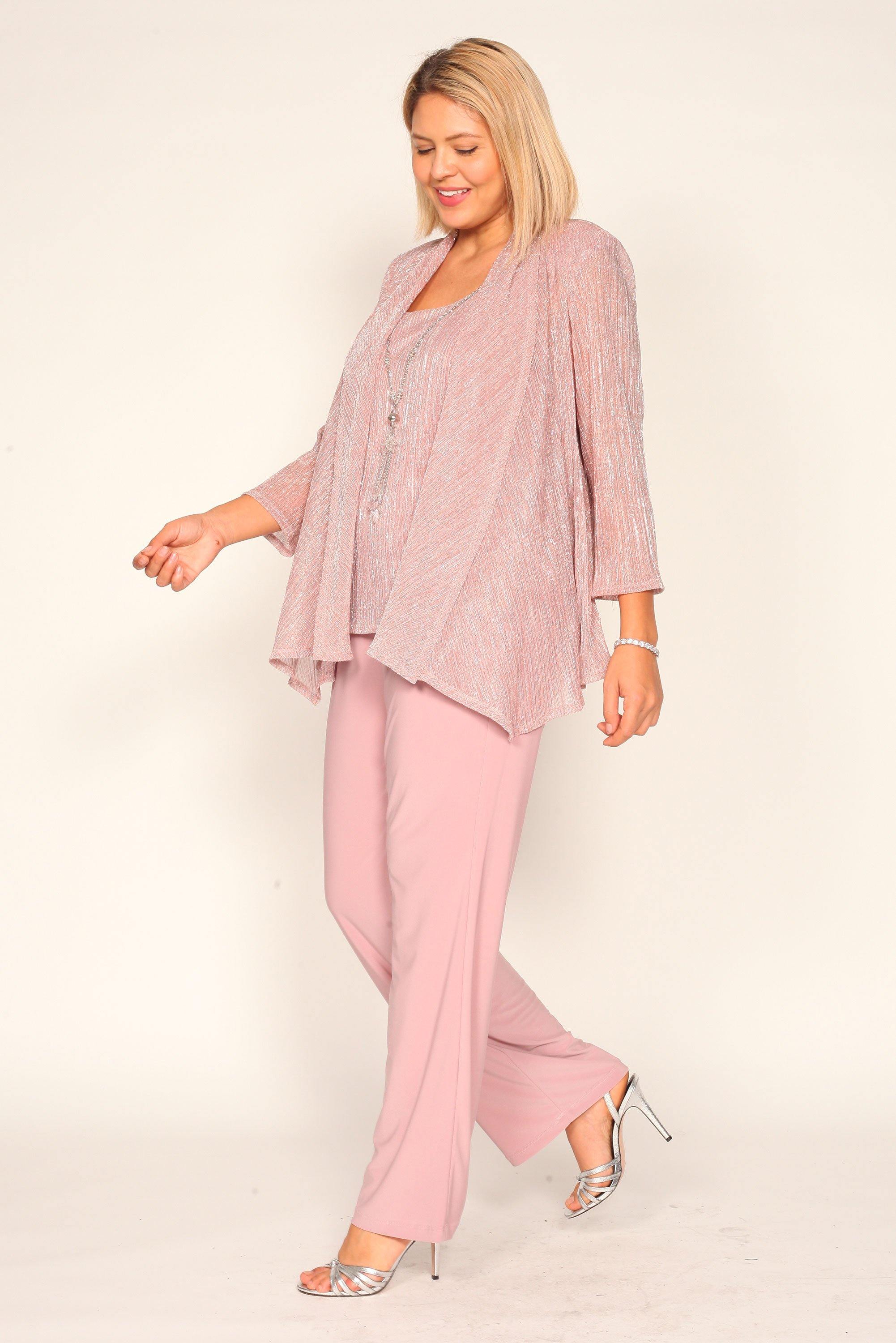 Mauve R&M Richards 7171W Long Pan Suit Mother Of The Bride for $59.99 ...