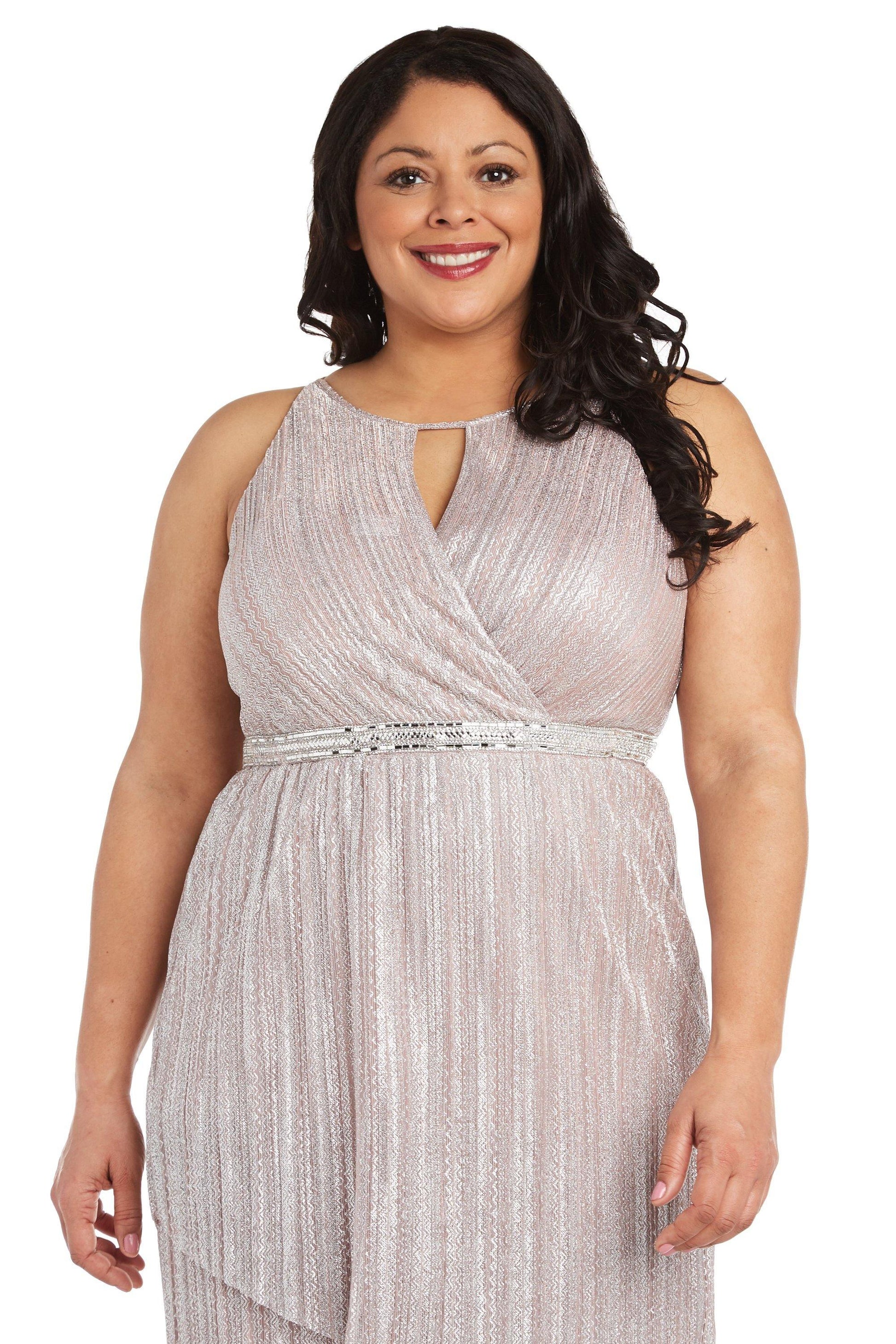 R&M Richards 7208W Long Formal Plus Size Dress