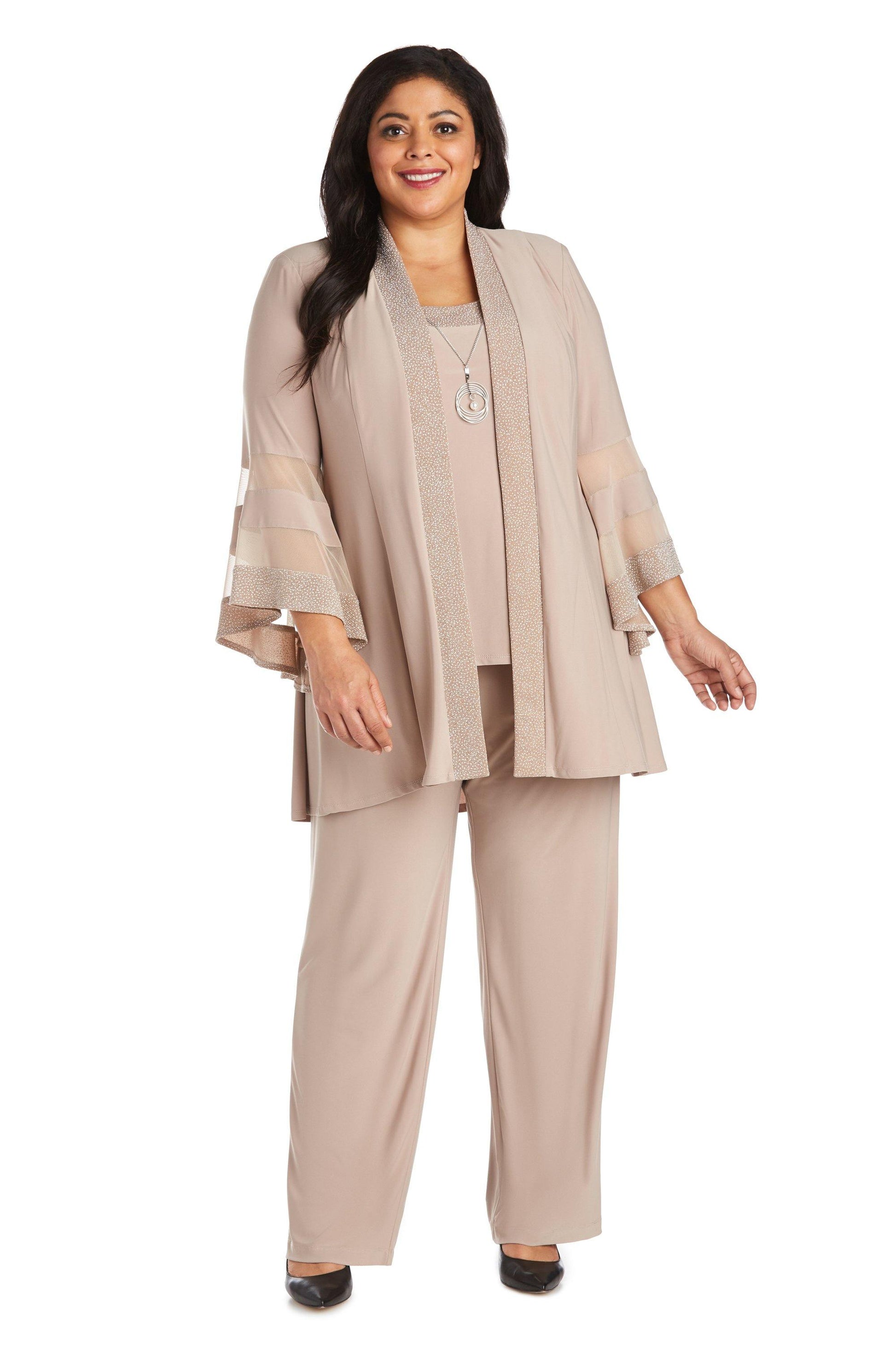 R&M Richards 7241W Plus Size Formal Pant Suit