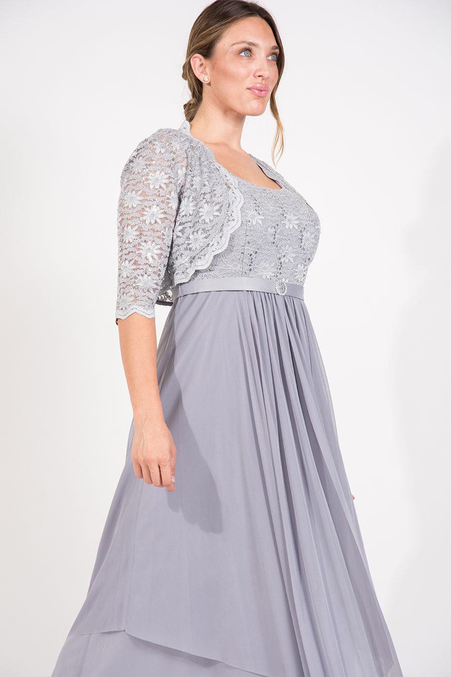 R&M Richards 7300 Mother of the Bride Long Evening Jacket Dress