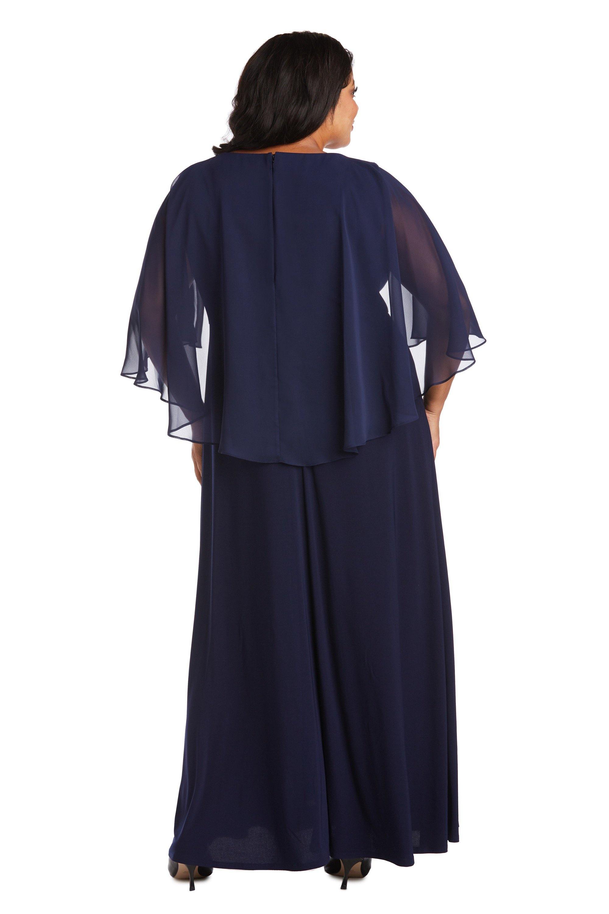 R&M Richards Long Formal Plus Size Dress 7329W - The Dress Outlet