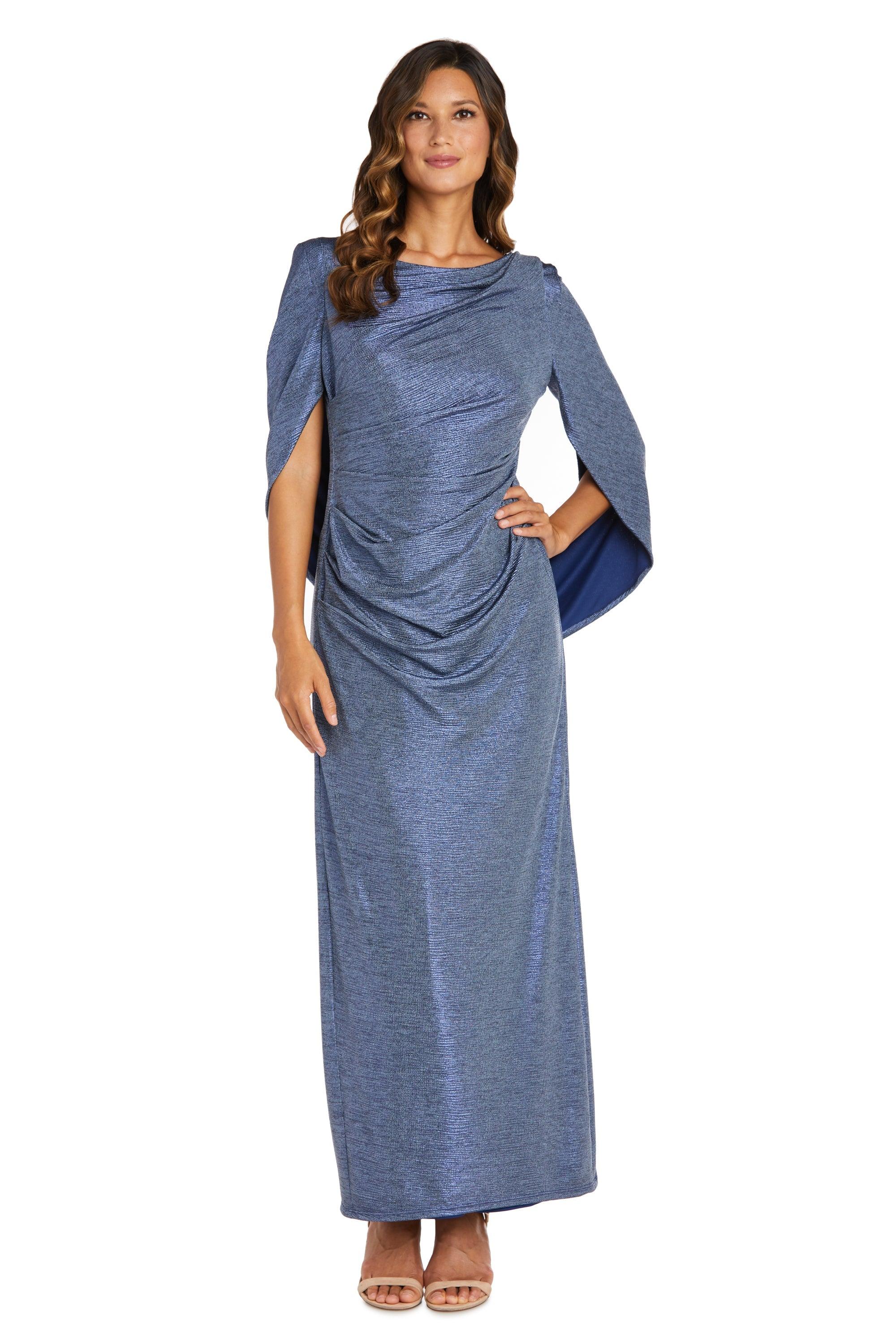 Rose Gold R&M Richards 7472 Long Mother Of The Bride Dress