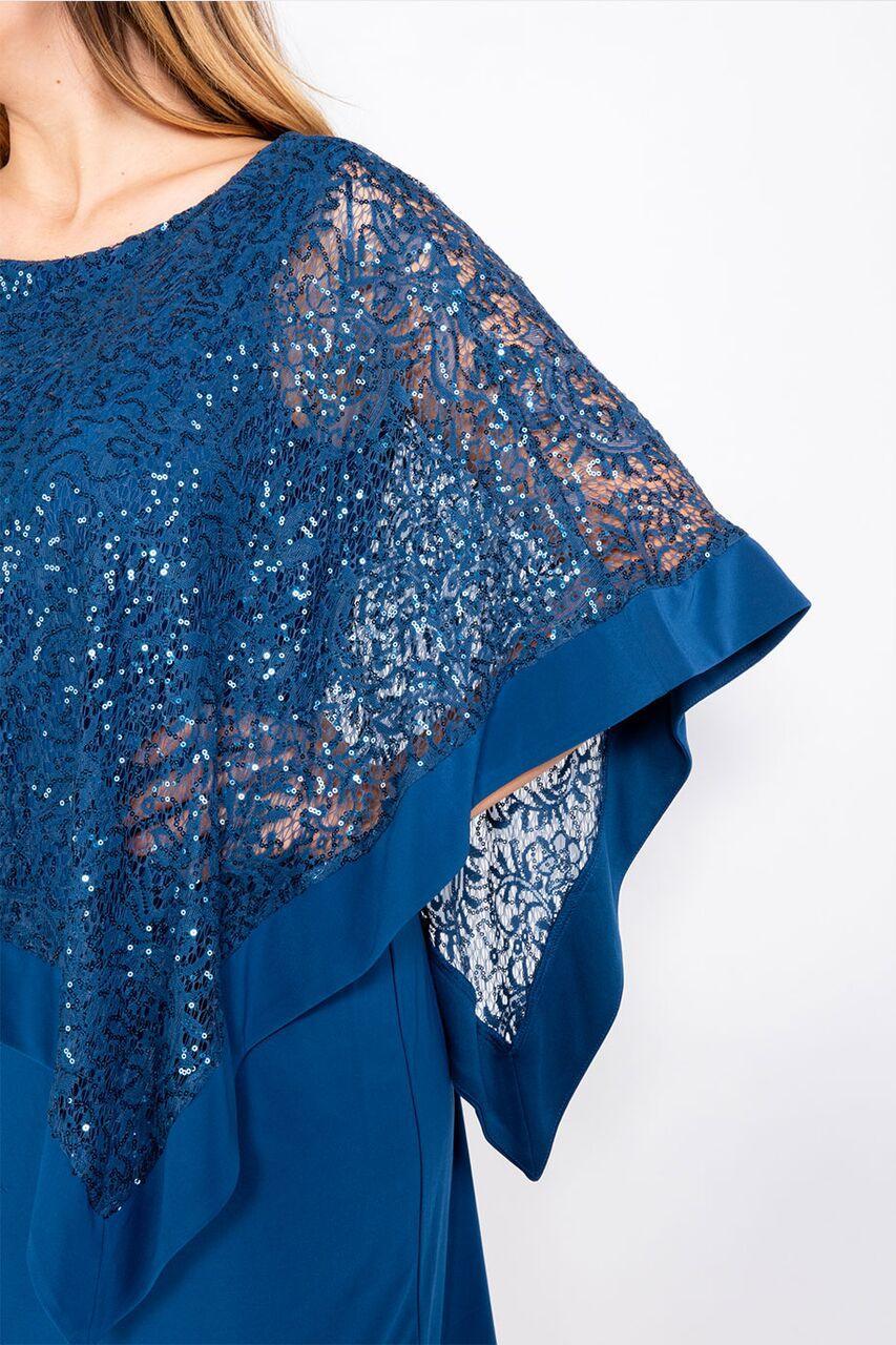 R&M Richards 8749W Plus Size Mother of the Bride Short Dress