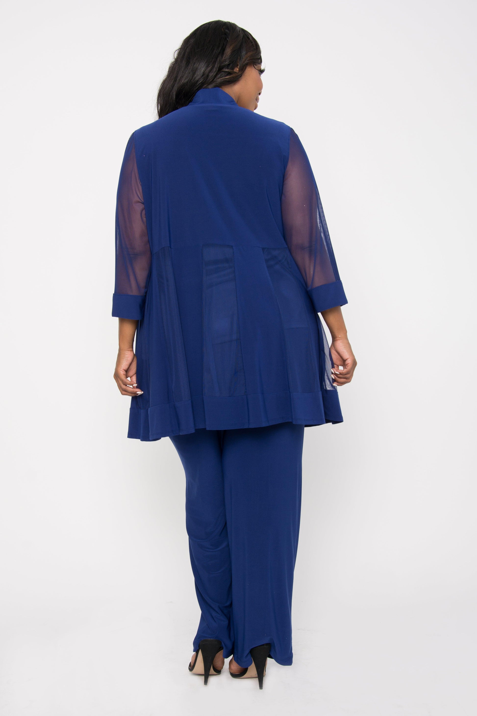 R&M Richards 8764W Plus Size Mother of the Bride Formal Pant Suit